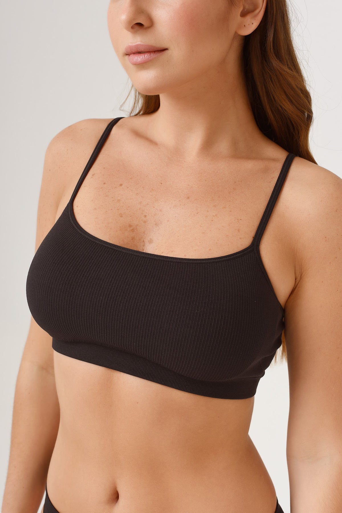Corpiño morley skin con copas desmontables - Negro