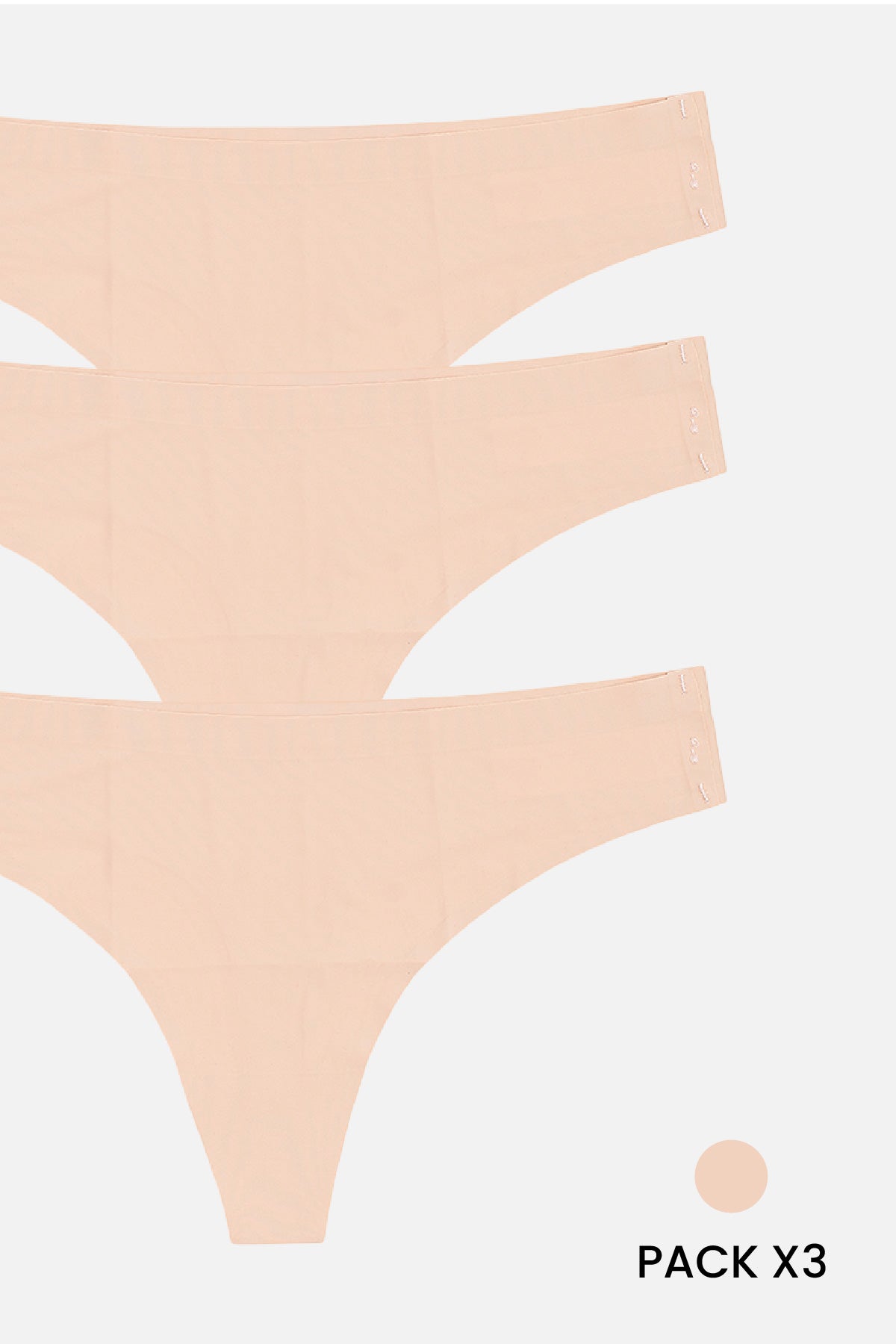 Pack Colaless X 3 segunda piel - Nude