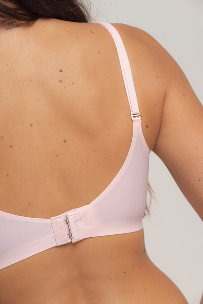Pack x 3 Corpiño con Gancho Segunda Piel - Rosa Negro Nude
