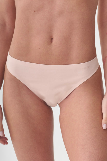 Pack x 3 bombacha vedetina de algodón sin costuras - Negro Off White Nude