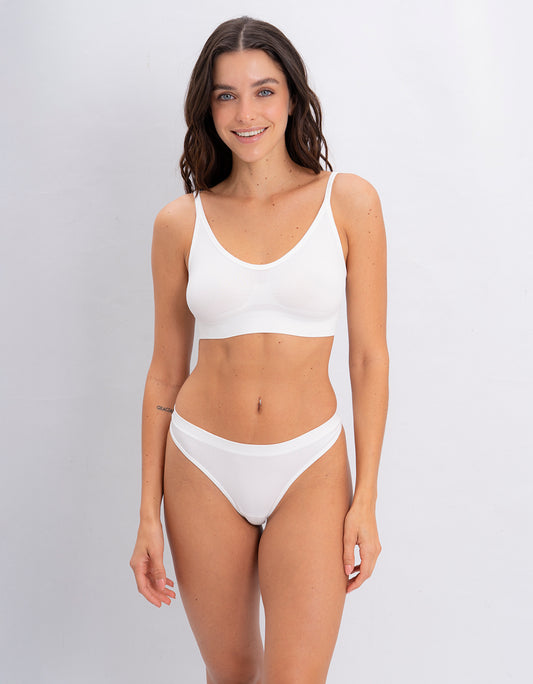 Pack cola less seamless x 7 - Negro Negro Nude Rojo Choco Rosa Off White