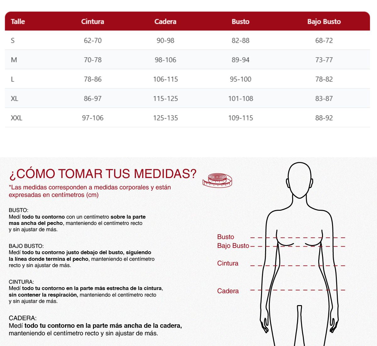 Guía de talles